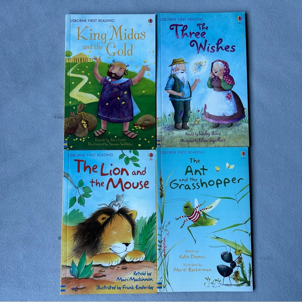 Set of 4 ~ Usborne First Reading : Level One ~ Learn to Read Books